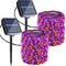 2 Pack Total 80FT 240LED Solar Fairy Lights,Orange Purple Halloween Solar String Lights